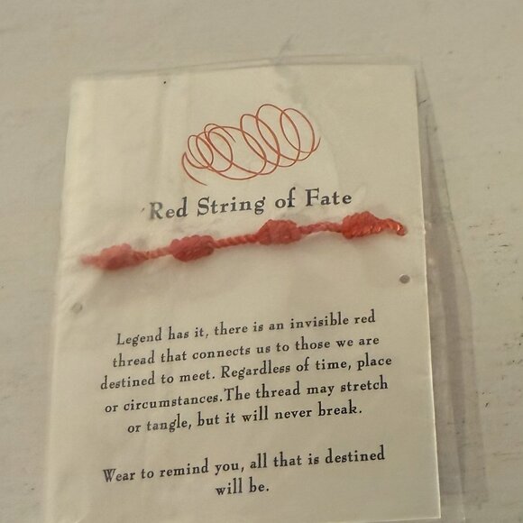 Red String of Fate Bracelet – Destiny Legend Carded Gift - Picture 2 of 2